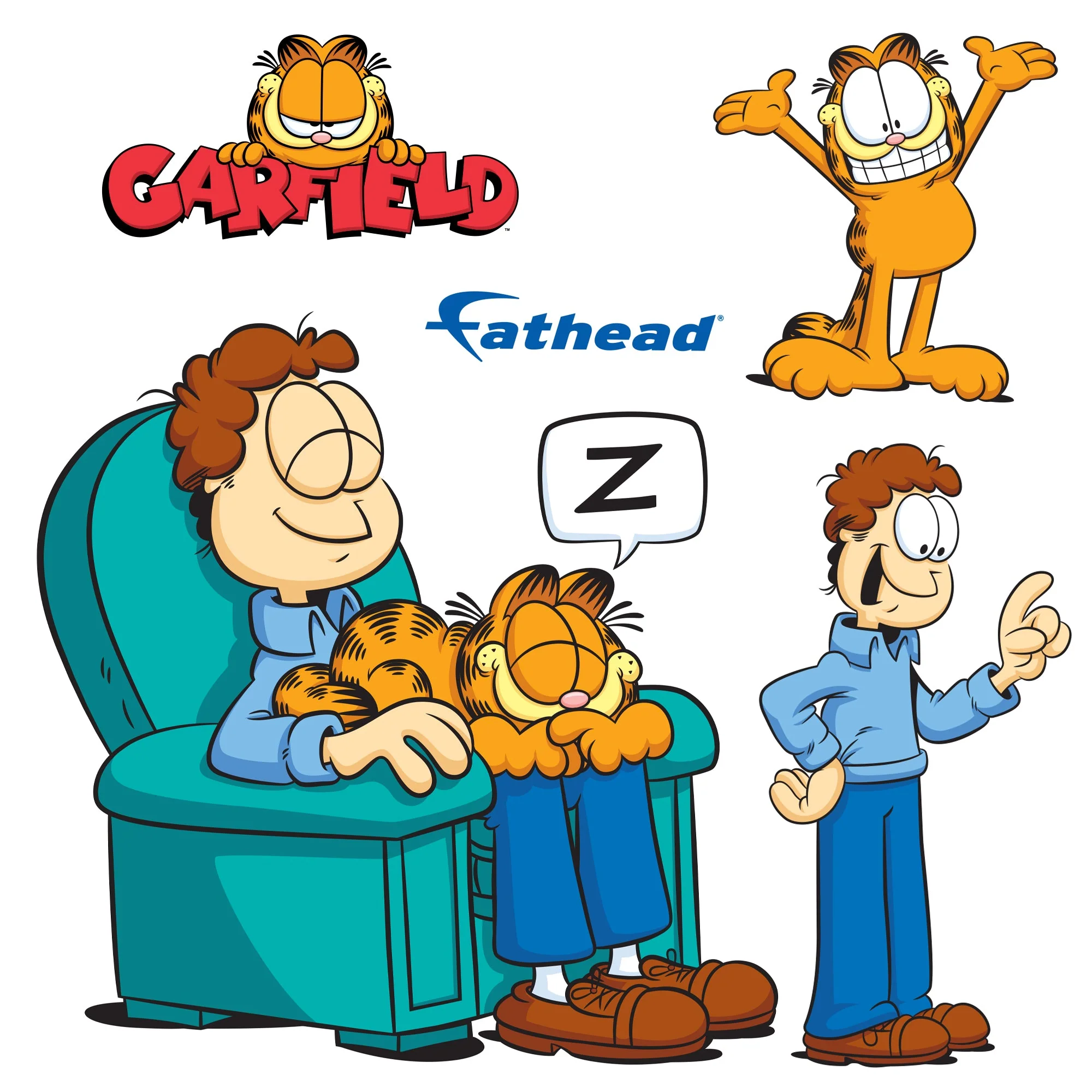 Garfield & Jon - RealBig Collection - Official Nickelodeon - Reusable Vinyl Wall Decals #2 - Image 3