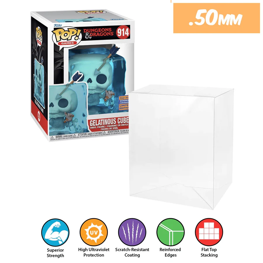 GON FREECSS Pop Protectors for Funko (0.50mm thick, UV & Scratch Resistant) 6.25h x 4.5w x 4.5d - Image 5