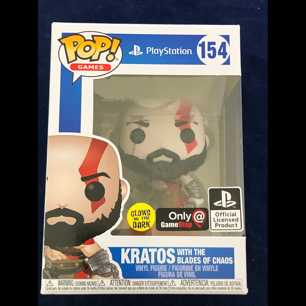 Funko Pop God of War Kratos with the Blades of Chaos Glow in the Dark GameStop