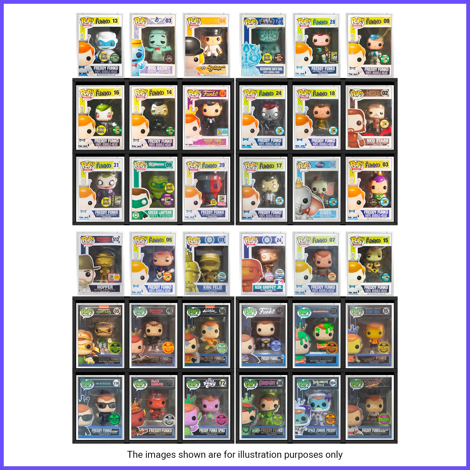 GRAIL KUBBIE BLACK (3x2) - In Box Display Case for Funko Pops in Acrylic Pop Shield Armor (Cardboard) - Image 8