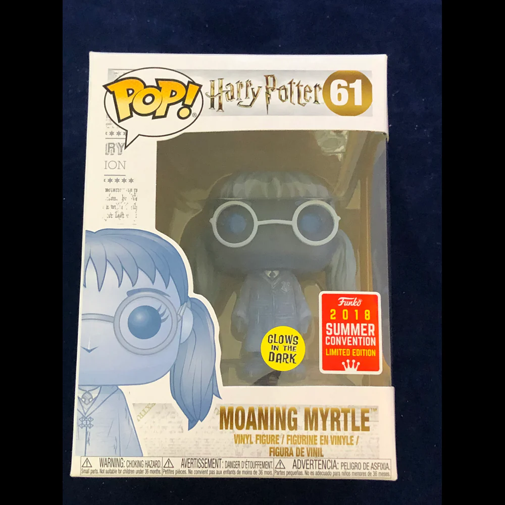 Funko Pop Harry Potter Moaning Myrtle Translucent Glow in the Dark Summer Convention