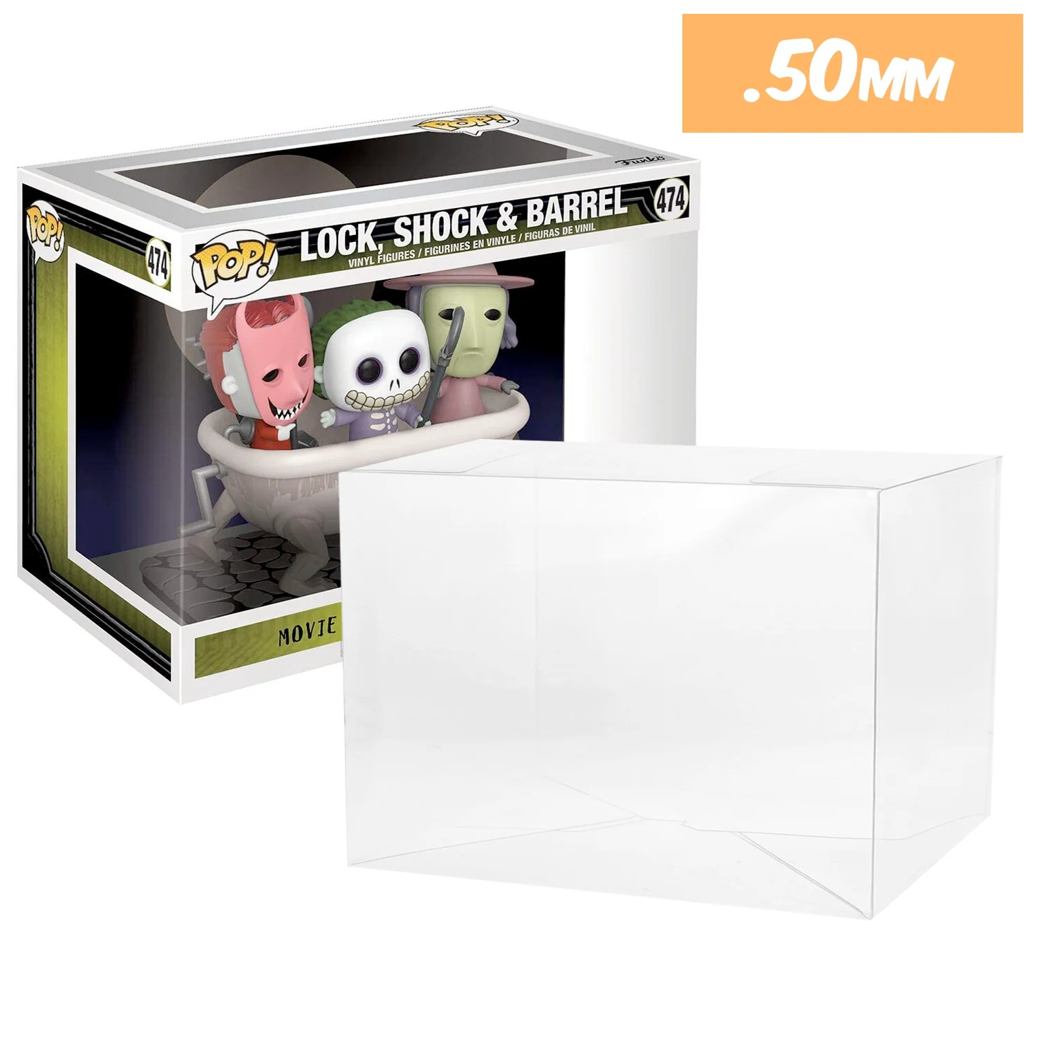 POP MOVIE MOMENTS Pop Protectors for Funko (0.50mm thick, UV & Scratch Resistant) 7.5h x 10w x 5.75d - Image 7