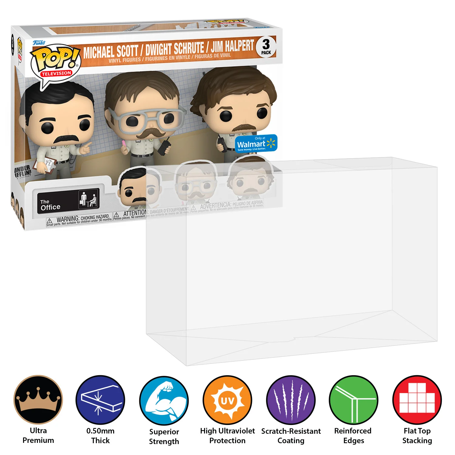 **REPLACED WITH 0.60MM** 3 PACK STANDARD Pop Protectors for Funko (0.50mm thick, UV & Scratch Resistant) 6.25h x 9w x 3.5d - Image 10