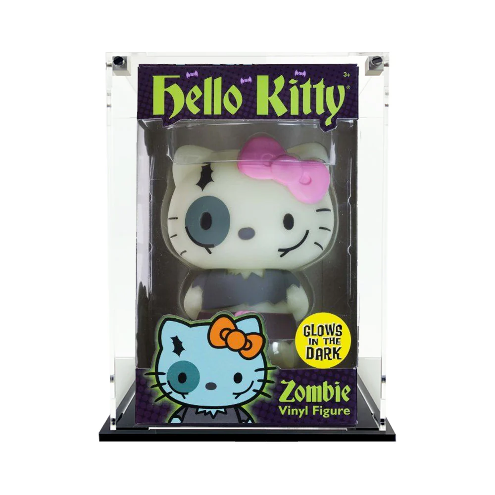Custom Acrylic Display Case for HELLO KITTY GLOW Funko Grail Boxes (3mm thick, UV Resistant) Fits 6.5h x 4w x 3.5d