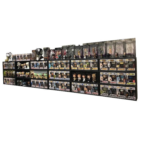 **DISCONTINUED** HMBR - 3 Single Row Display Cases for Handmade by Robots, Wall Mountable & Stackable Pop Shelf (Cardboard) - Image 12