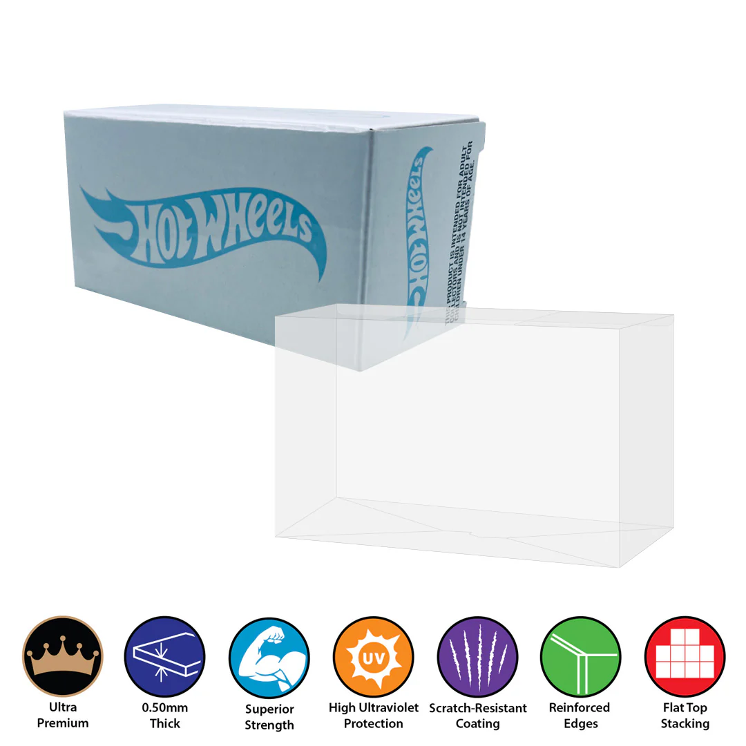 HOT WHEELS RLC Protectors for Hot Wheels Collectible Cars (0.50mm thick, UV & Scratch Resistant)