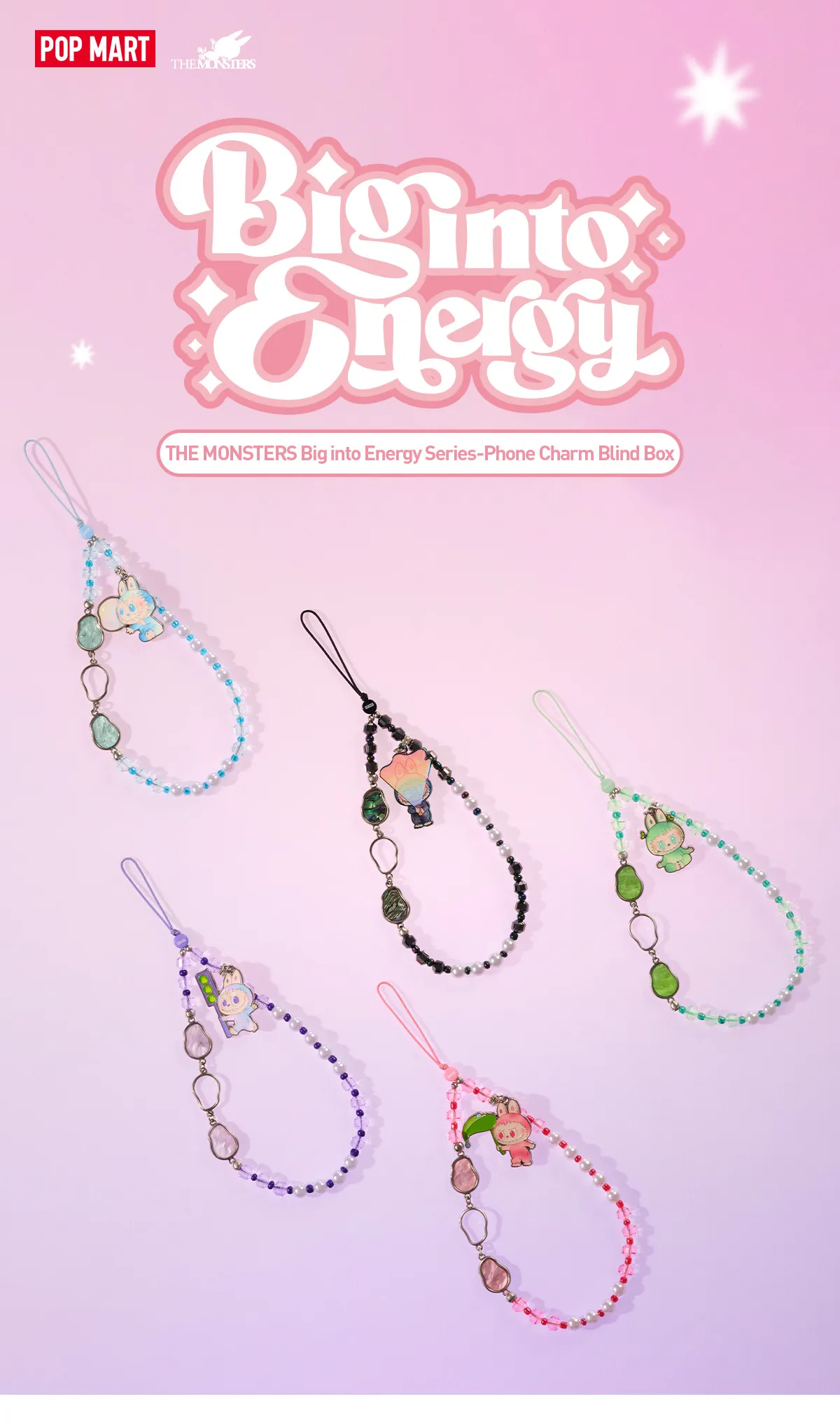 POP MART Big into Energy Series-Phone Charm Blind Box Labubu (SEALED) - Image 7