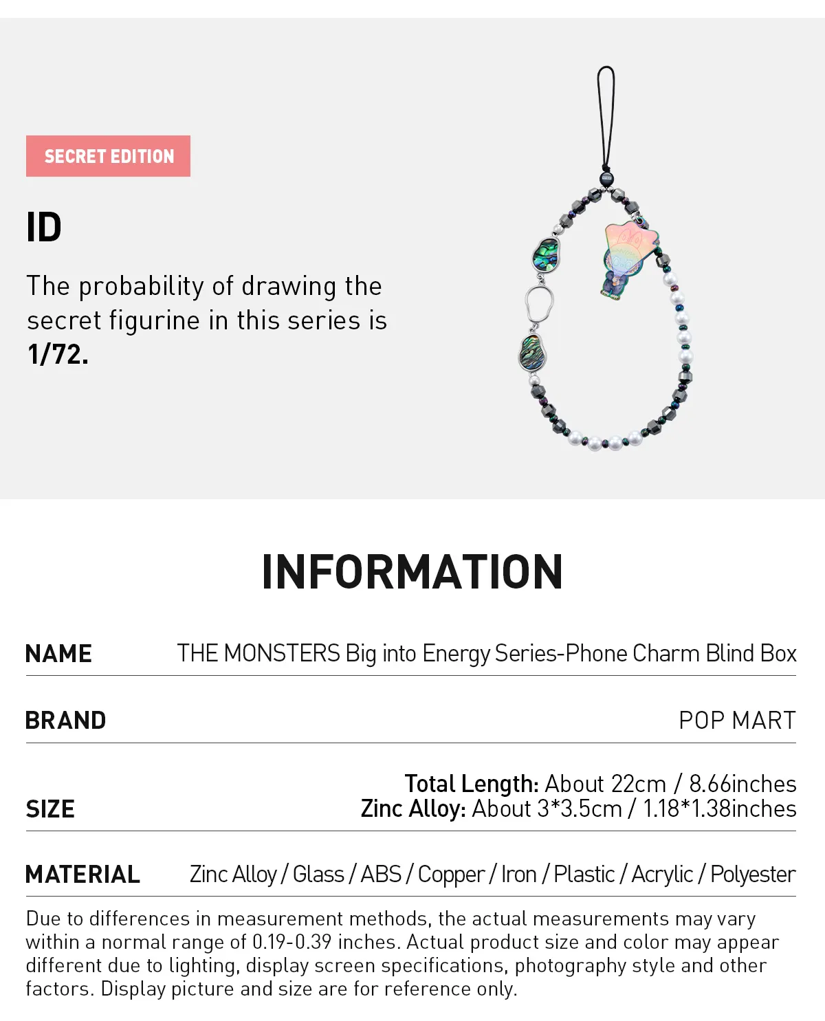 POP MART Big into Energy Series-Phone Charm Blind Box Labubu (SEALED) - Image 9