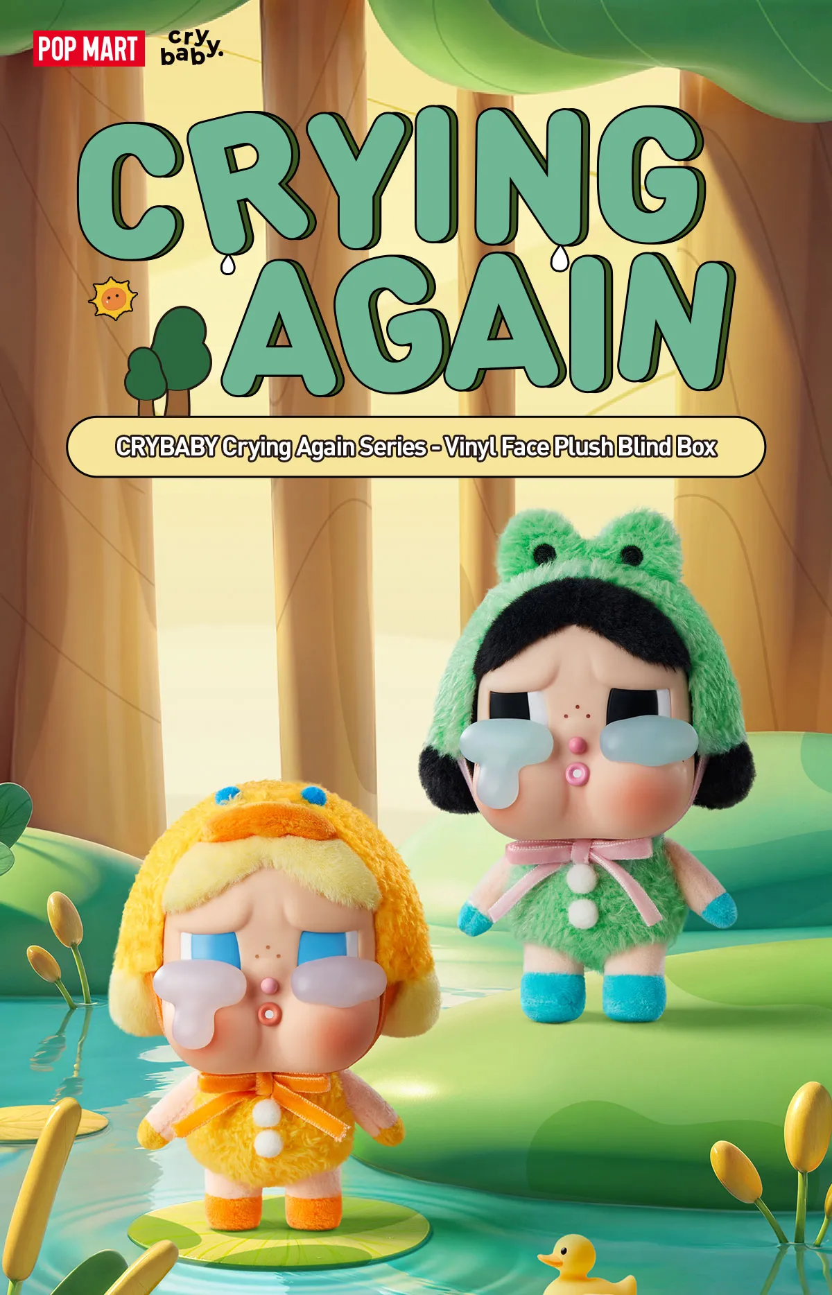 POP MART CRYBABY Crying Again Series - Vinyl Face Plush Blind Box - Image 7