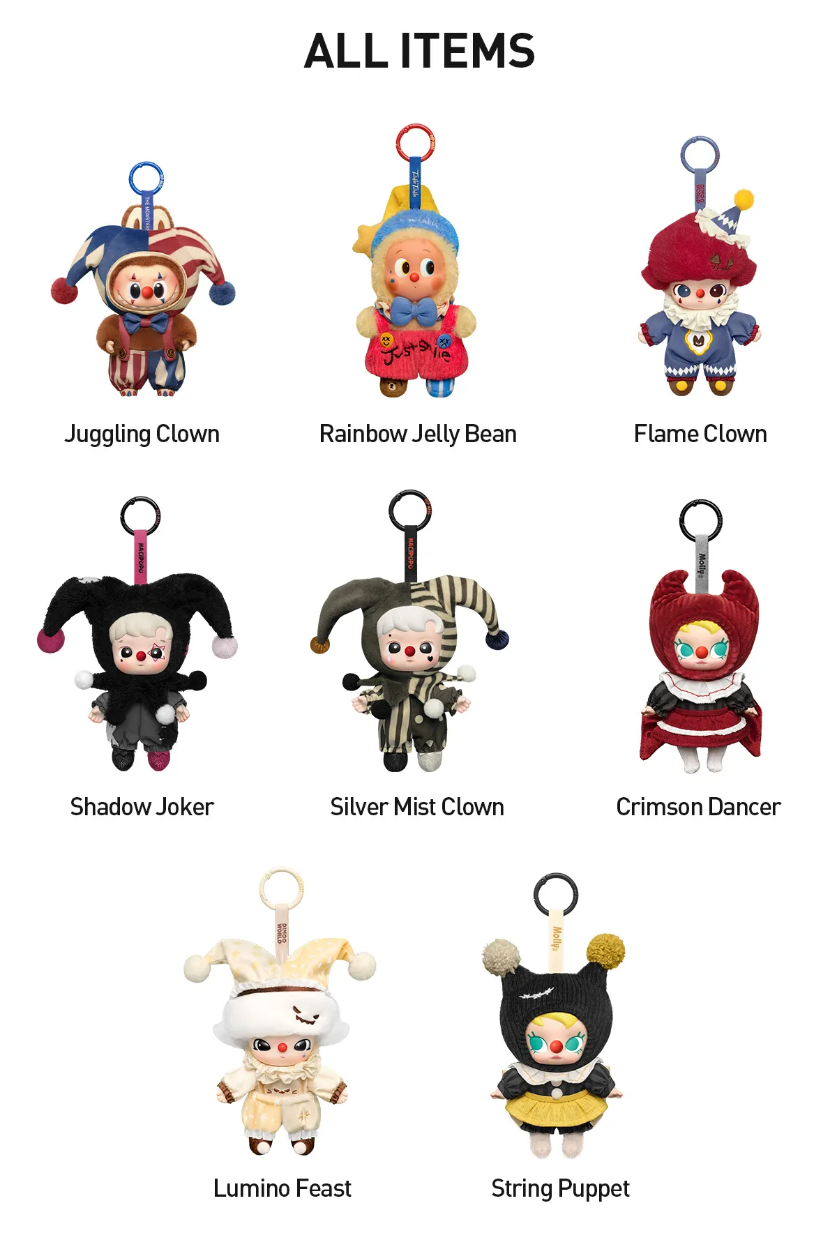 POP MART WHY SO SERIOUS Series-Vinyl Plush Pendant Blind Box - Image 12