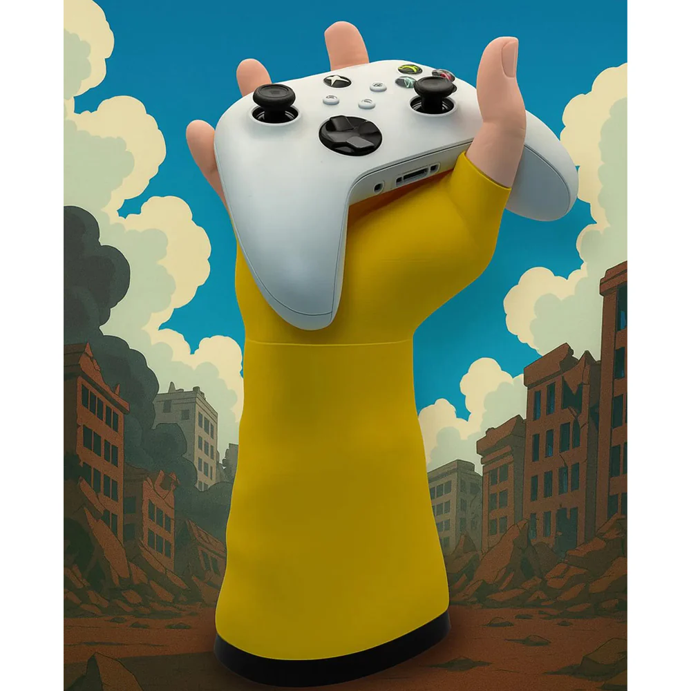 Invincible Yellow Hand - Game Controller & Headphone Holder (3D Printed) - Image 2