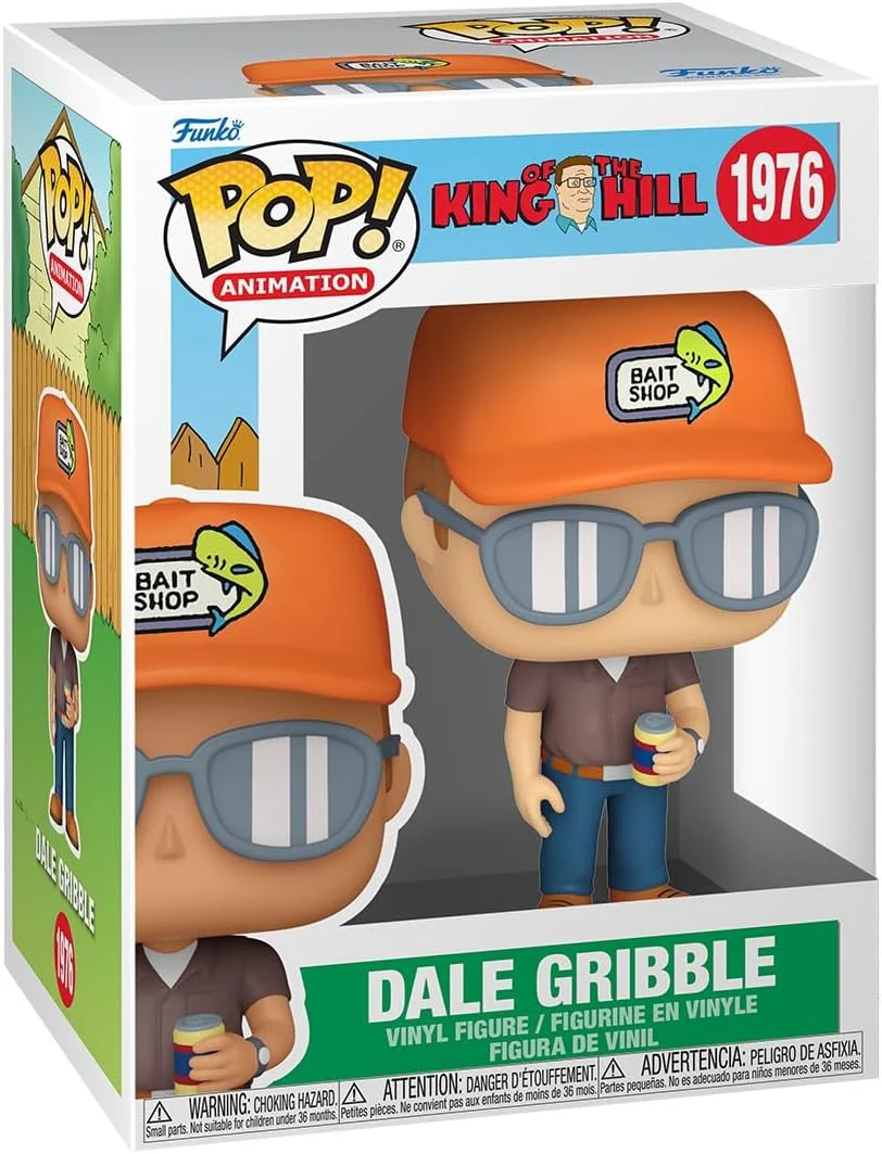 King of the Hill Dale Gribble Funko Vinyl Figure #1976 with Funko Protector - Image 2