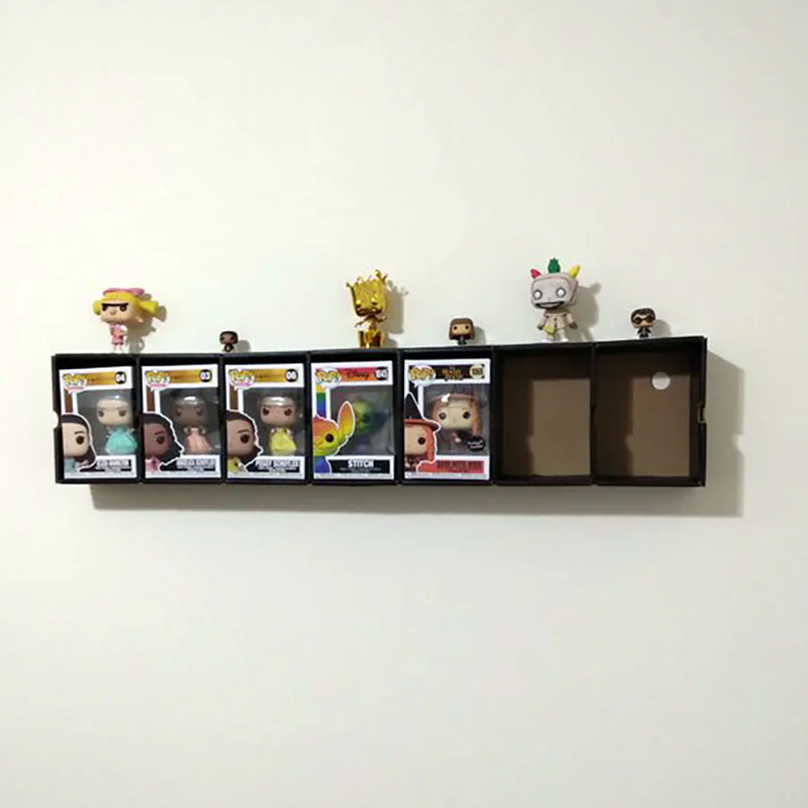 KUBBIE SLIM BLACK (1x7) - In Box Display Case for Funko Pops, Wall Mountable & Stackable Pop Shelf (Cardboard) - Image 10