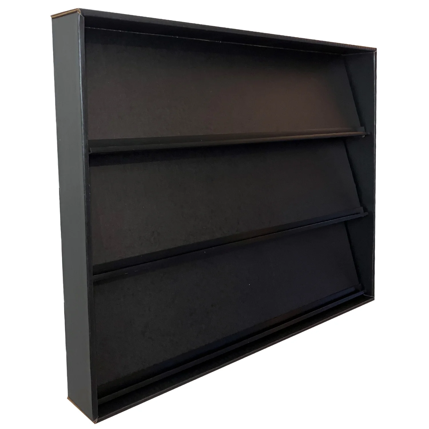 **PRE-ORDER ETA LATE MARCH** KUBBIE TCG (3 Row) - Display Case for Trading Card Games, Wall Mountable & Stackable Shelf (Cardboard) - Image 3