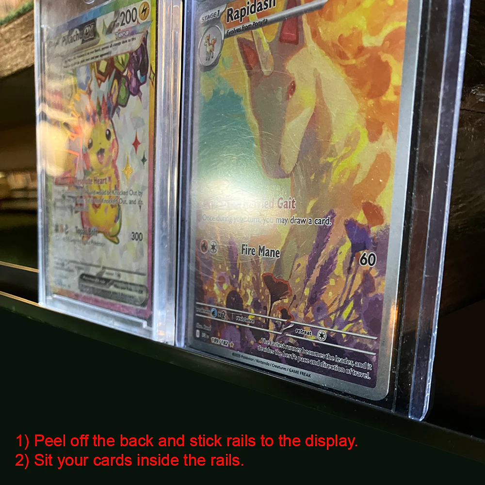 **PRE-ORDER ETA LATE MARCH** KUBBIE TCG (3 Row) - Display Case for Trading Card Games, Wall Mountable & Stackable Shelf (Cardboard) - Image 6