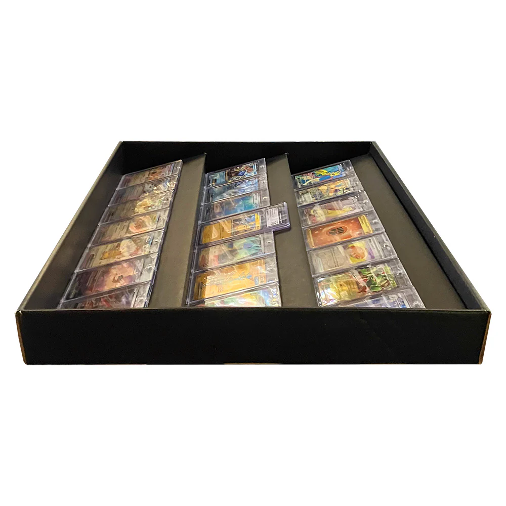**PRE-ORDER ETA LATE MARCH** KUBBIE TCG (3 Row) - Display Case for Trading Card Games, Wall Mountable & Stackable Shelf (Cardboard) - Image 8
