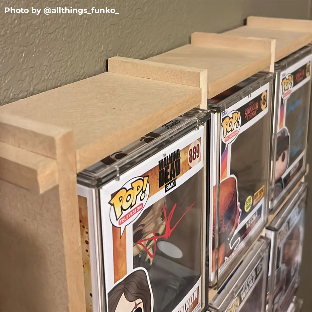 KUBBIE ULTRA SLIM (1x3) - In Box Display Case for Funko Pops, Wall Mountable & Stackable Pop Shelf (MDF Wood) - Image 7
