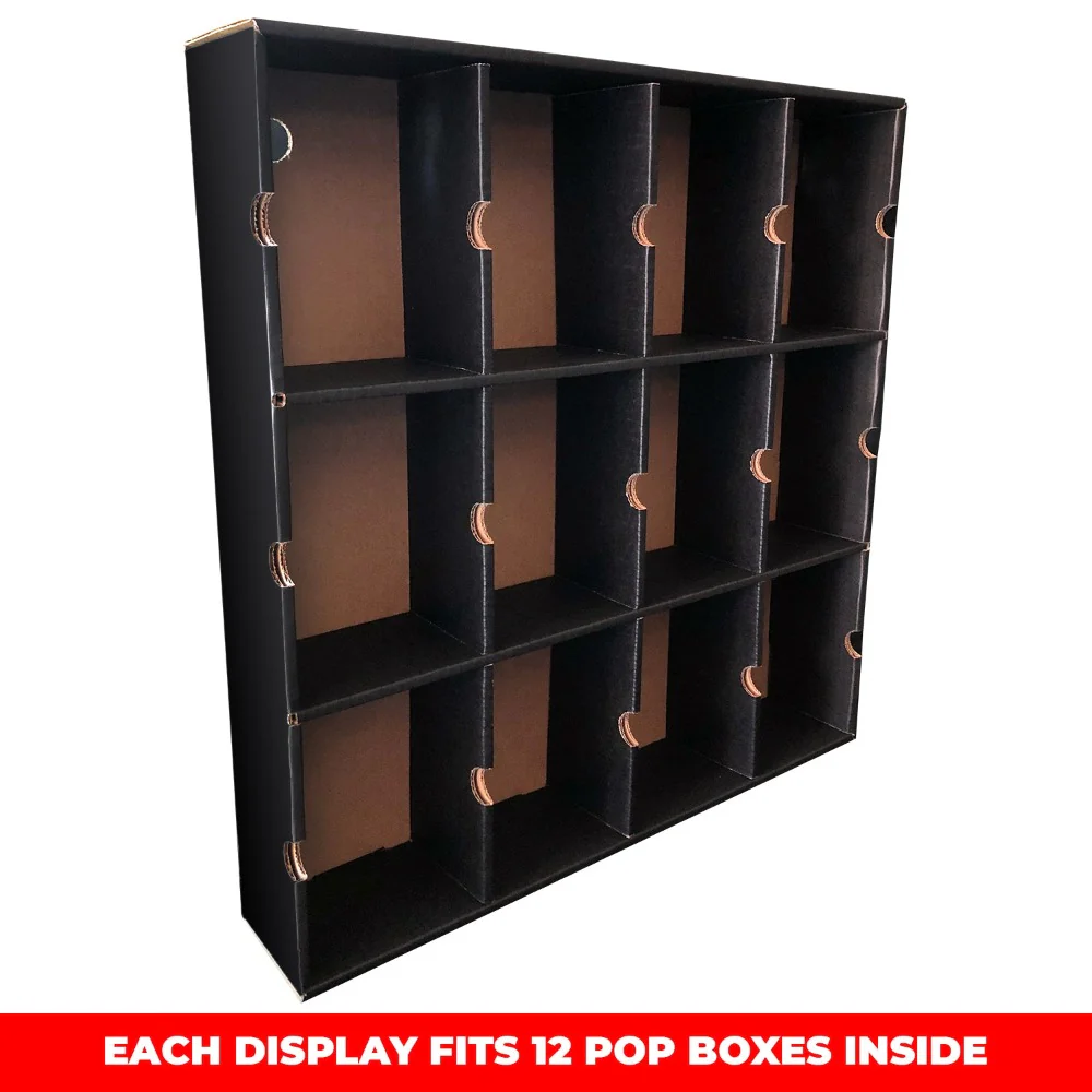 KUBBIE DLX BLACK (3x4) - In Box Display Case for Funko Pops, Wall Mountable & Stackable Pop Shelf (Cardboard) - Image 6