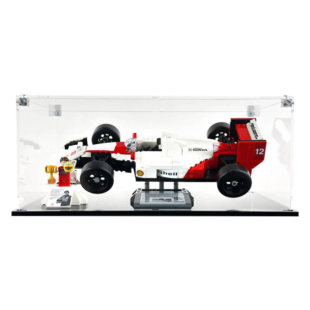Custom Acrylic Display Case for LEGO Model 10330 - McLaren MP4/4 & Ayrton Senna (3mm thick, UV Resistant) 6h x 14.2w x 8d - Image 2