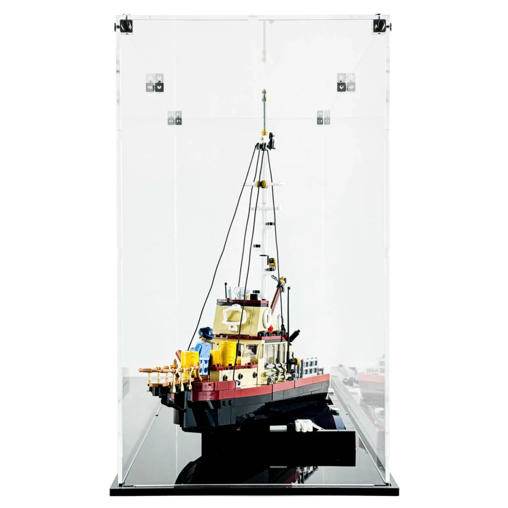 Custom Acrylic Display Case for LEGO Model 21350 - Jaws (3mm thick, UV Resistant) 14.7h x 24.5w x 8.5d - Image 7