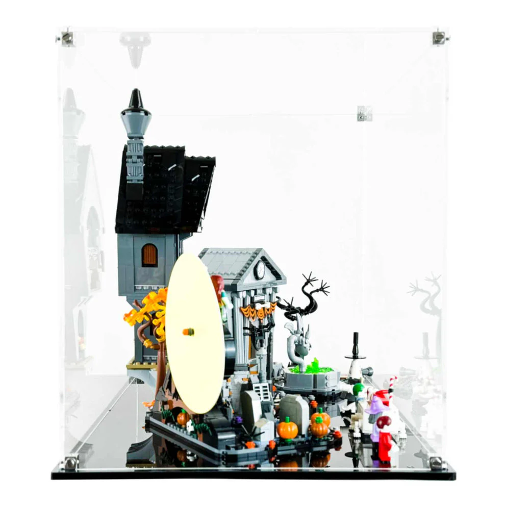 Custom Acrylic Display Case for LEGO Model 21351 - The Nightmare Before Christmas (3mm thick, UV Resistant) 13.7h x 20w x 12d - Image 7