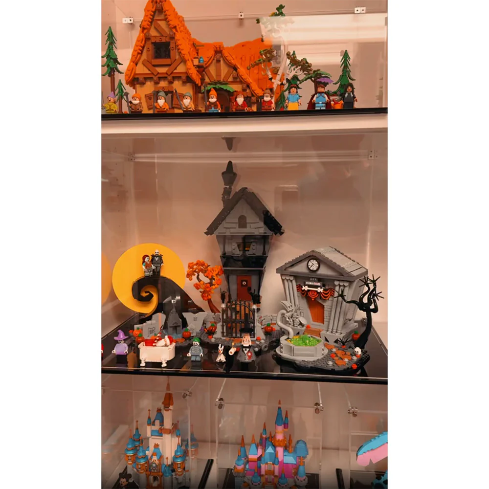 Custom Acrylic Display Case for LEGO Model 21351 - The Nightmare Before Christmas (3mm thick, UV Resistant) 13.7h x 20w x 12d - Image 9