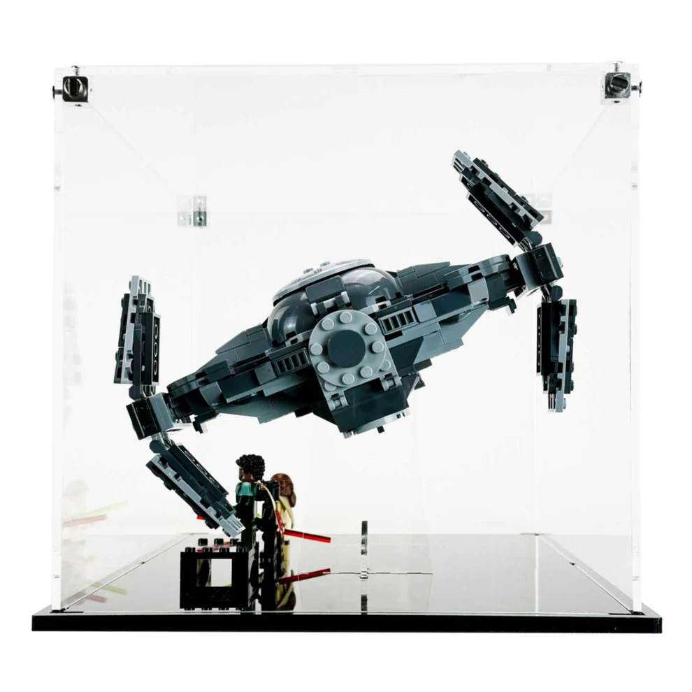 Custom Acrylic Display Case for LEGO Model 75383 - Darth Maul’s Sith Infiltrator (3mm thick, UV Resistant) 8.5h x 12.5w x 9d - Image 2