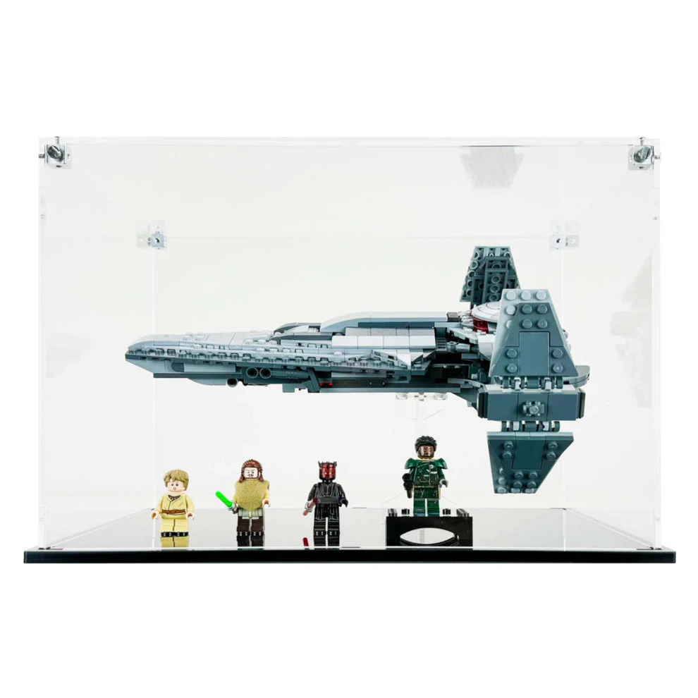 Custom Acrylic Display Case for LEGO Model 75383 - Darth Maul’s Sith Infiltrator (3mm thick, UV Resistant) 8.5h x 12.5w x 9d - Image 3