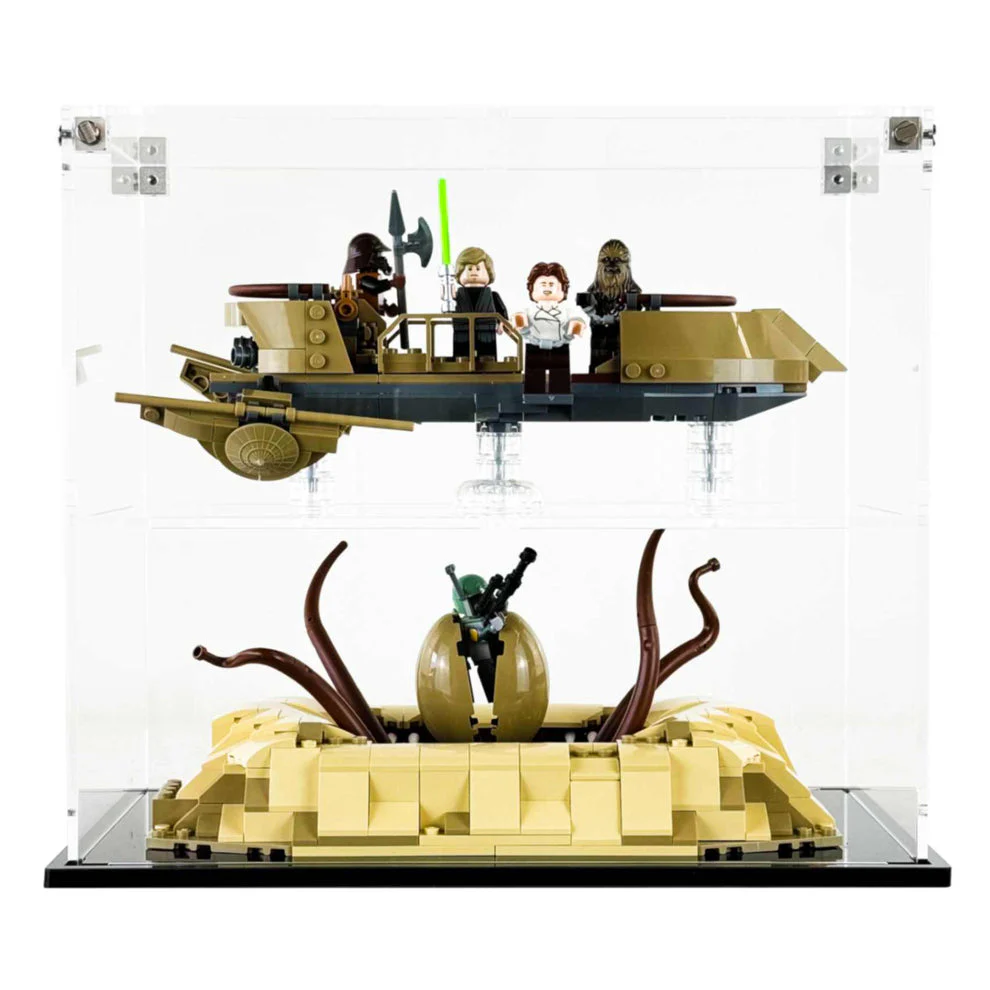 Custom Acrylic Display Case for LEGO Model 75396 - Desert Skiff & Sarlacc Pit (3mm thick, UV Resistant) 9.3h x 10.5w x 6.5d