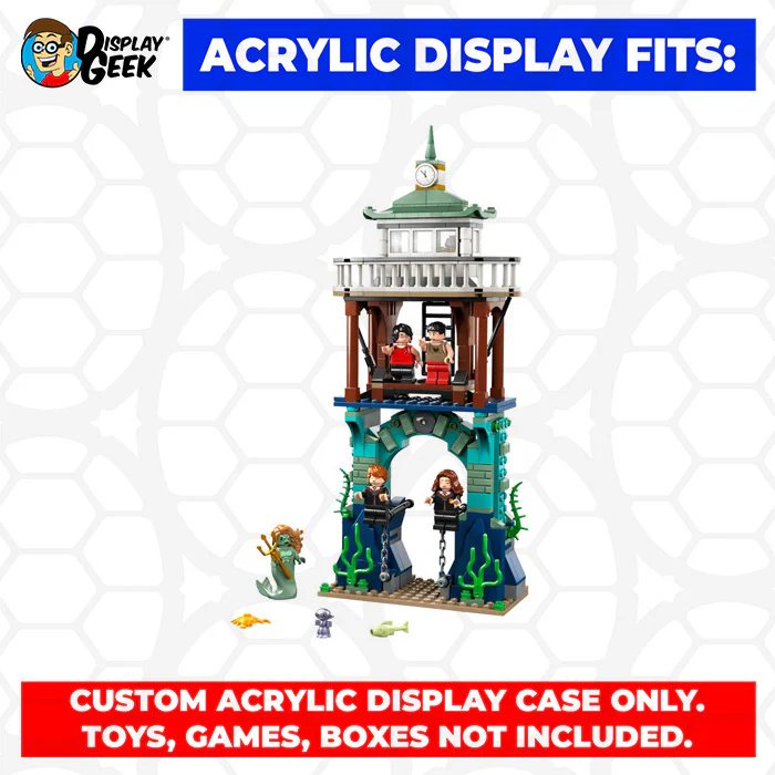 Custom Acrylic Display Case for LEGO Model 76420 - Triwizard Tournament The Black Lake (3mm thick, UV Resistant) 13.4h x 6.75w x 3.75d - Image 10