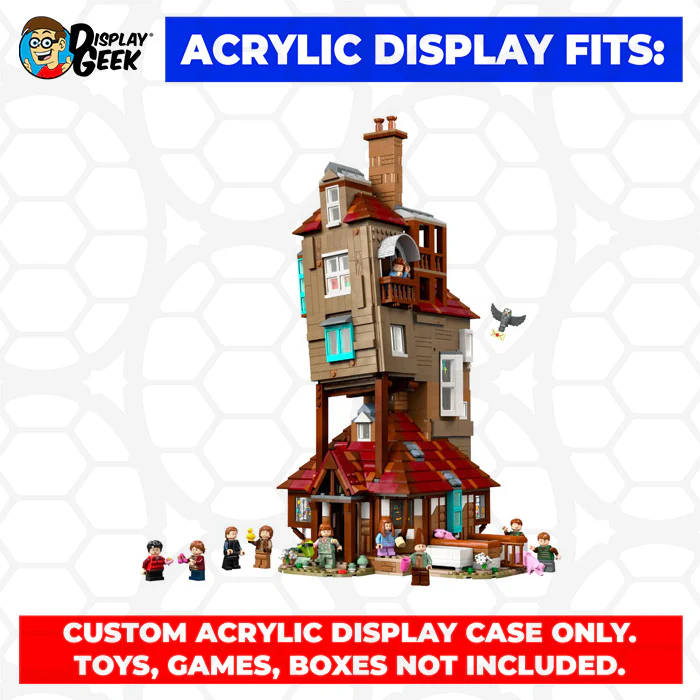 Custom Acrylic Display Case for LEGO Model 76437 - The Burrow Collectors Edition (3mm thick, UV Resistant) 19h x 11.5w x 10.25d - Image 12