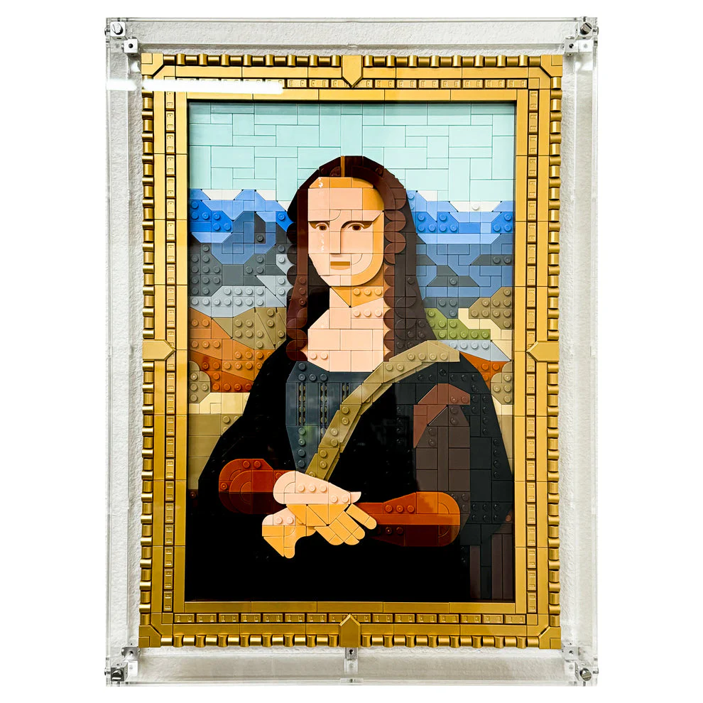 Custom Acrylic Wall Mount Display for LEGO Model 31213 - Mona Lisa (3mm thick, UV Resistant) 18.5h x 13.5w x 2.25d