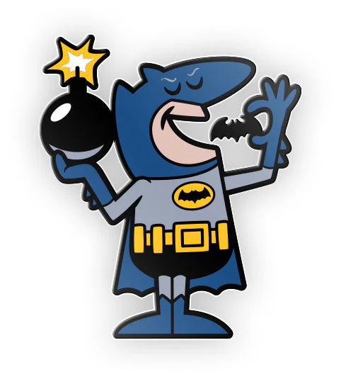 HareBrained! Little Crusaders Black Nickel Pin