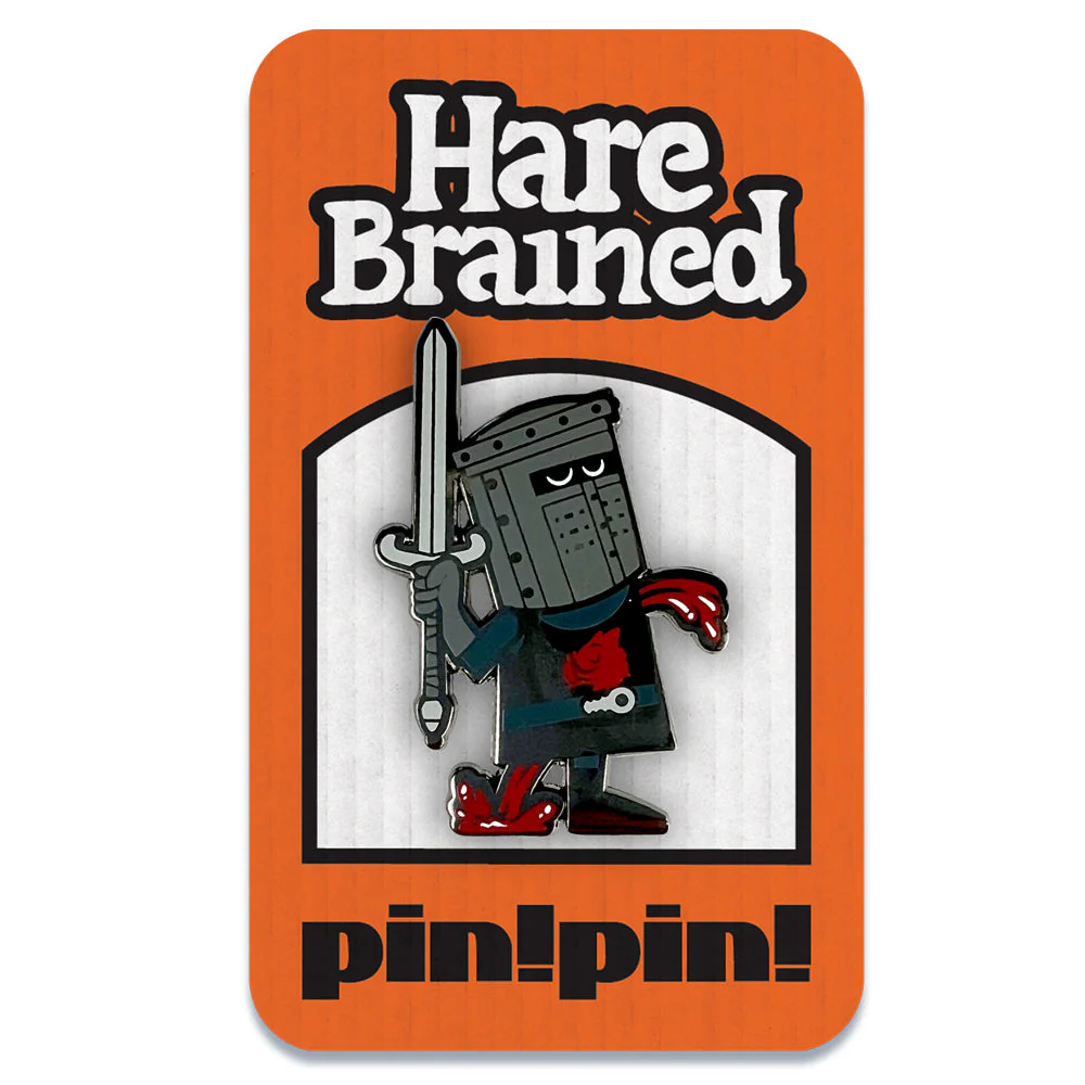 HareBrained! Little Flesh Wound Black Nickel Pin - Image 2