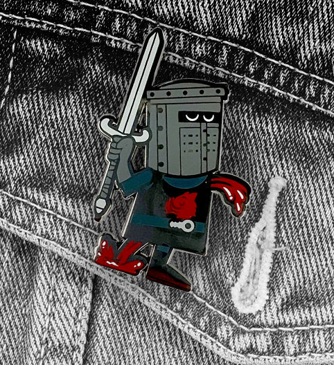 HareBrained! Little Flesh Wound Black Nickel Pin - Image 3