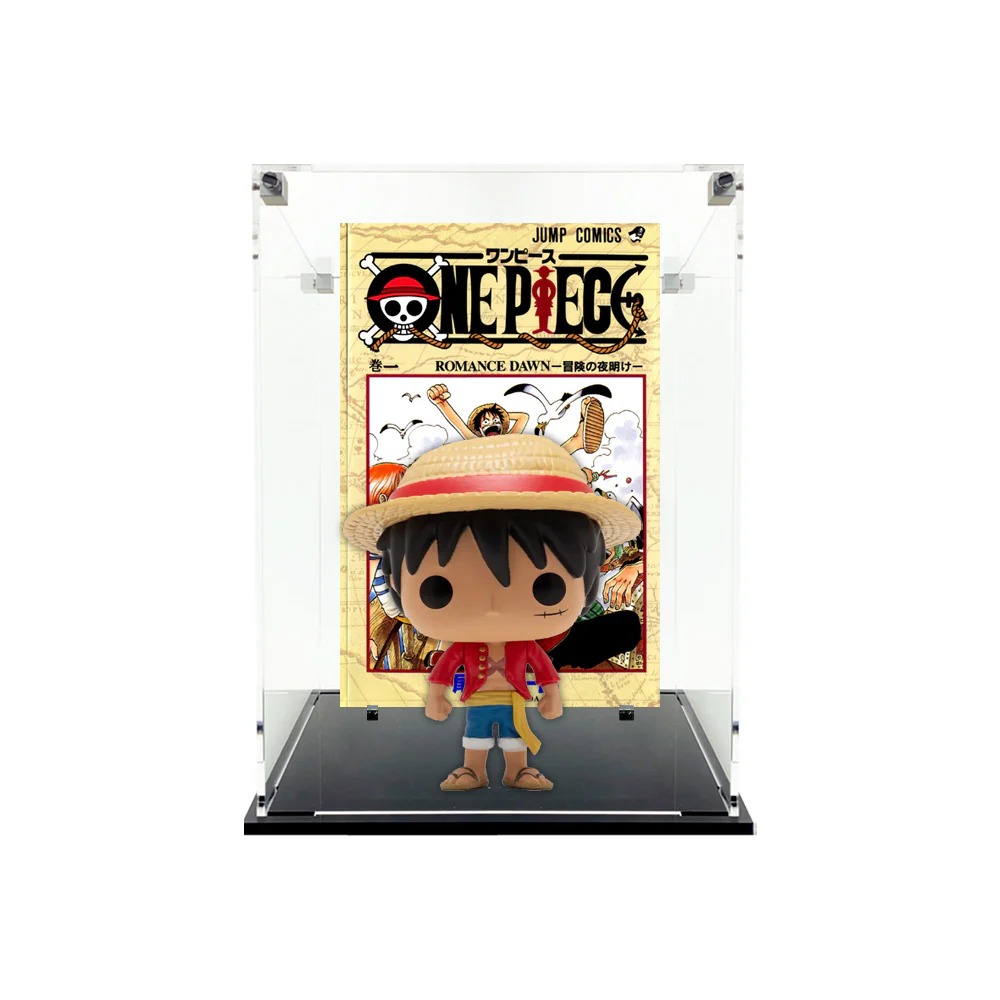 Custom Acrylic Display Case for MANGA BOOK & FIGURE COMBO (3mm thick, UV Resistant) Display Size 8h x 6.25w x 5.4d - Image 7