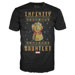 Funko Pop Marvel Infinity Gauntlet Ugly Christmas Sweater T-Shirt SIZE XL