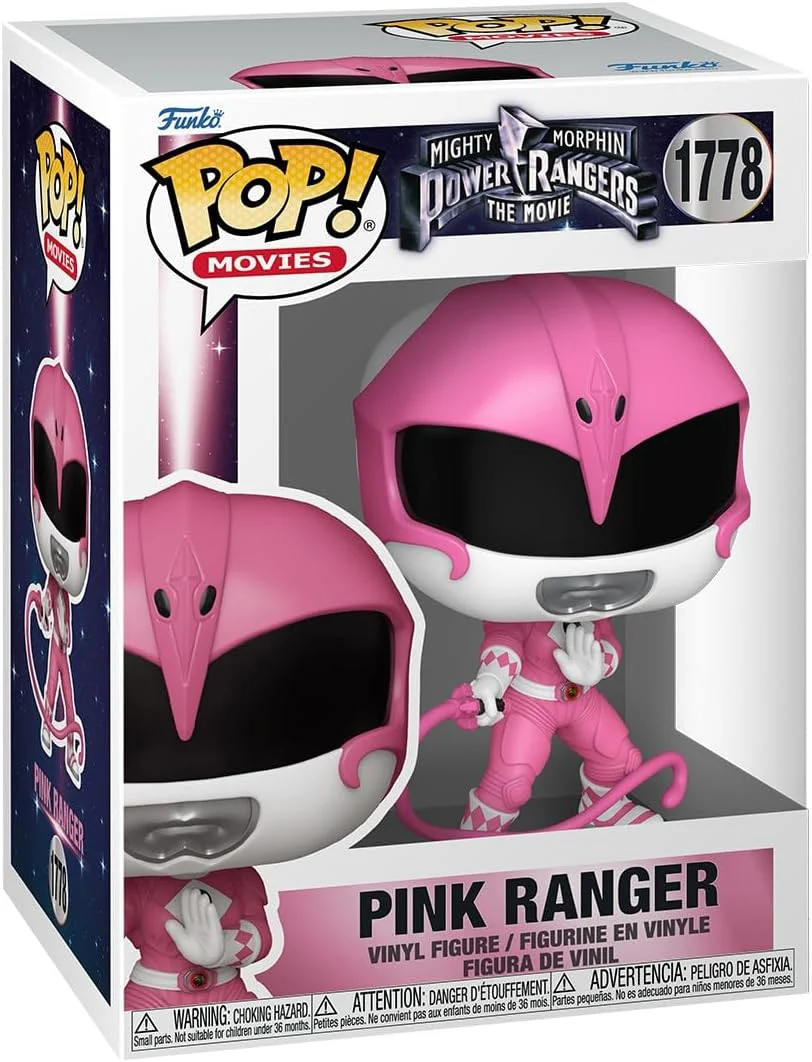 Mighty Morphin Power Rangers: The Movie Pink Ranger Funko Pop! Vinyl Figure #1778 with Funko Protector - Image 2