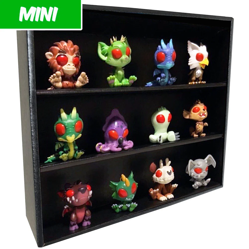 **DISCONTINUED** MINI - Display Case for Cryptkins, Wall Mountable & Stackable, Corrugated Cardboard