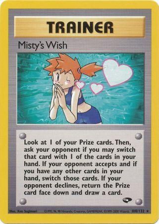 Misty's Wish Gym Challenge #108/132 Pokemon Trading Card