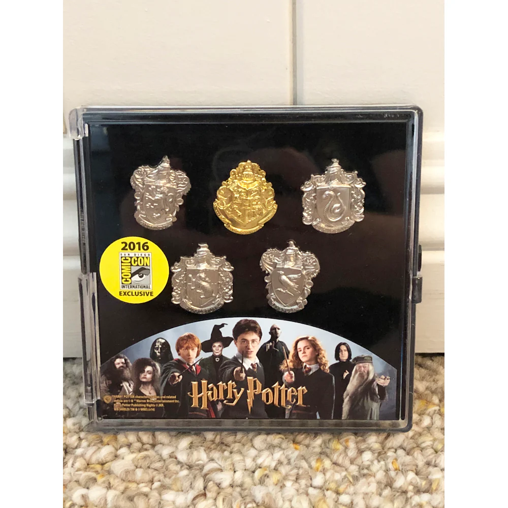 Monogram Harry Potter Lapel Pin Set of 5 SDCC 2016