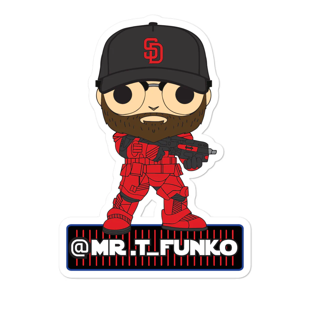 Mr. T Sith Trooper Sticker (DG Mascot Fan Art)