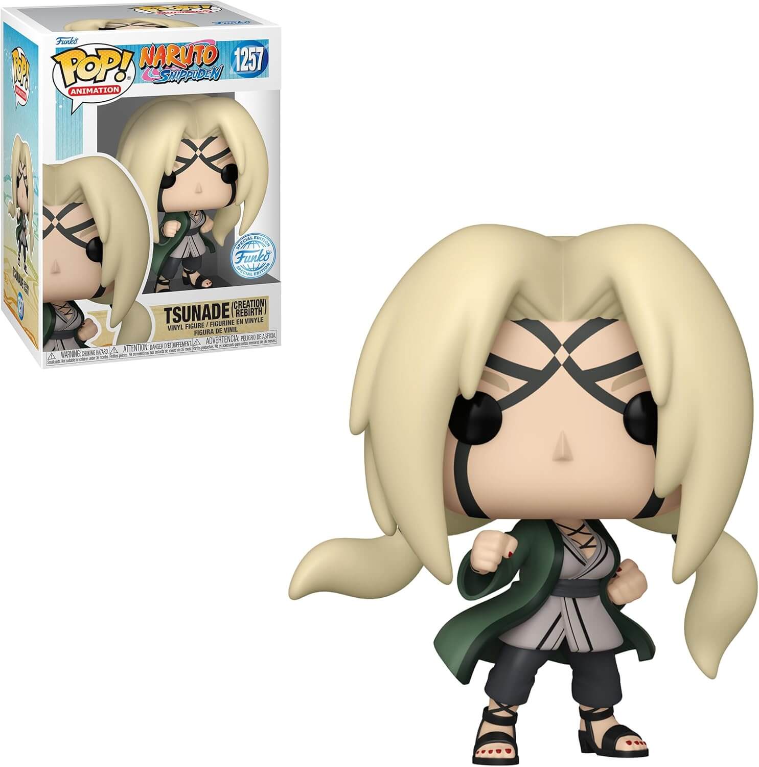 Naruto: Shippuden Tsunade Creation Rebirth Funko Pop! Vinyl Figure #1257 - AAA Anime Exclusive with Funko Protector - Image 2