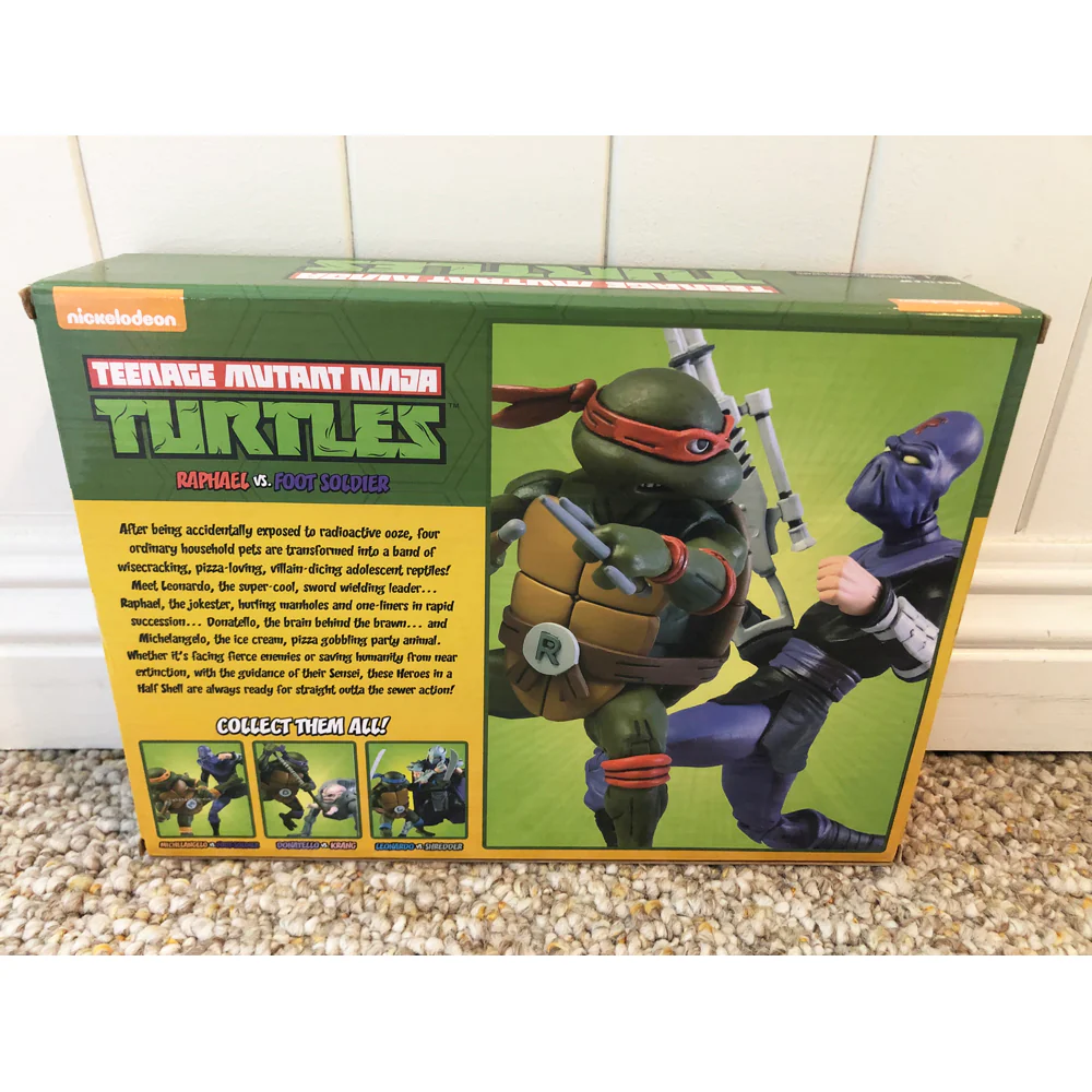 NECA TMNT Raphael vs Foot Soldier Target - Image 2