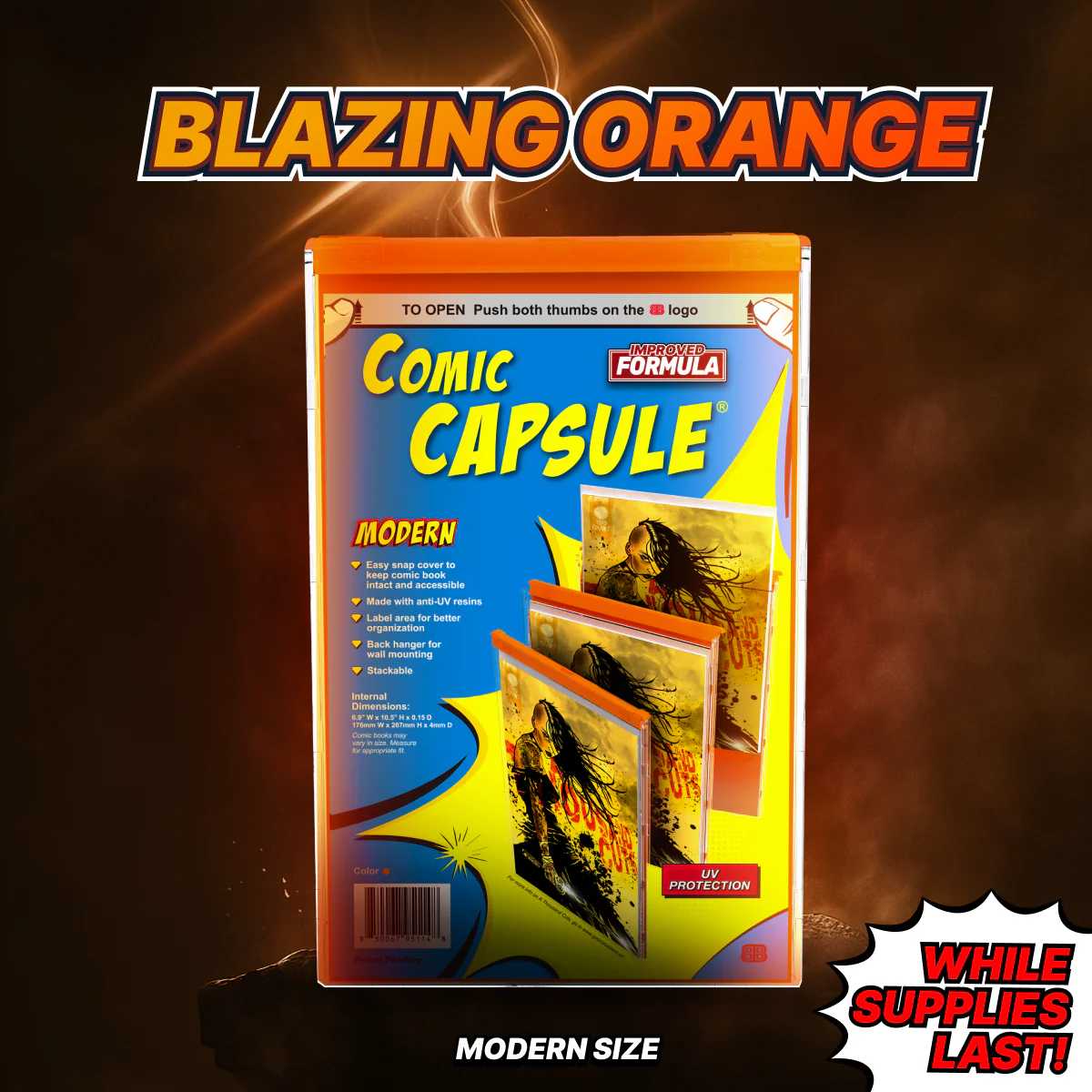 Comic Book Protective Case, Orange (Current/Modern Age)
