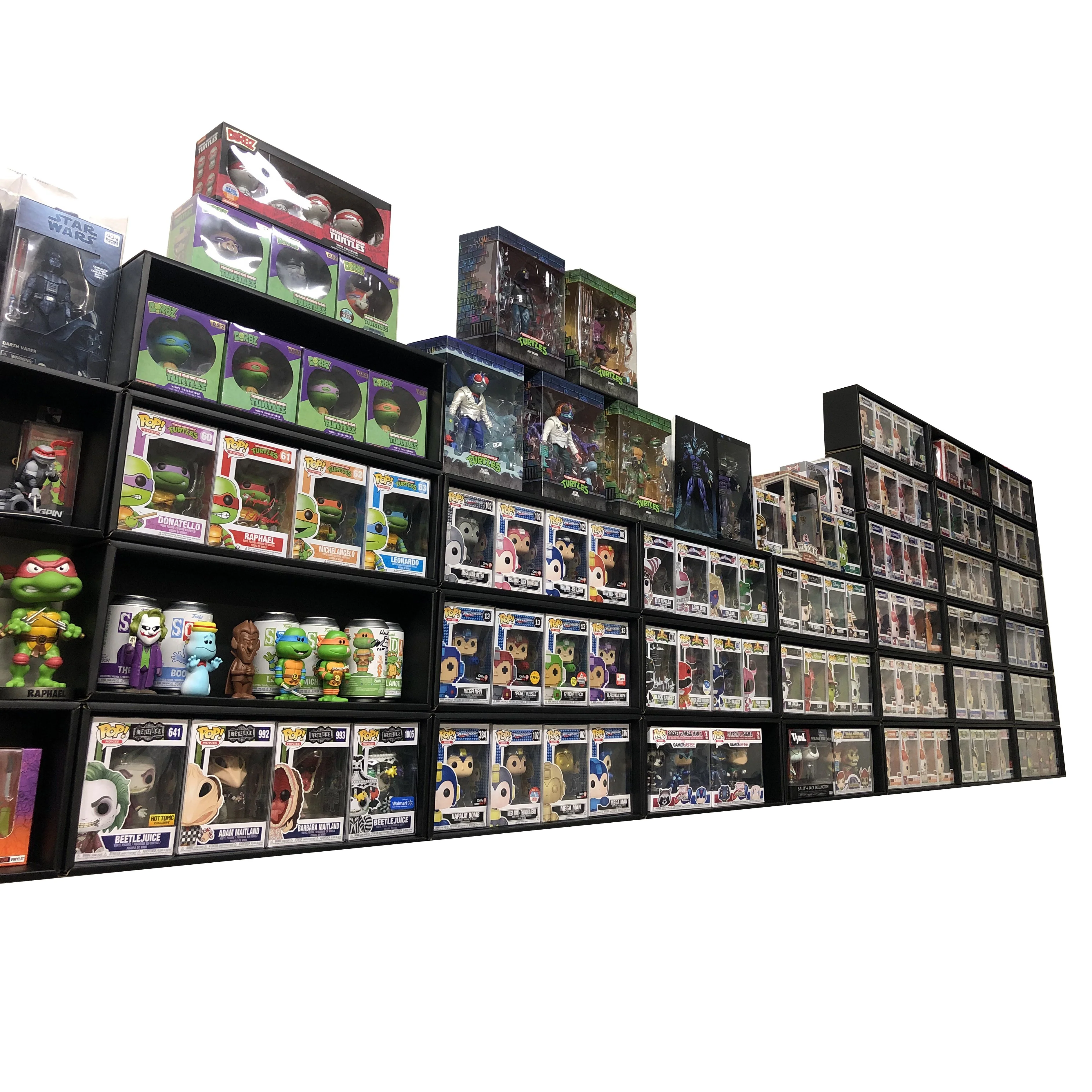 **DISCONTINUED** OUT OF BOX - Single Row Display Case for Funko Pops, Wall Mountable & Stackable Pop Shelf (Cardboard) - Image 27