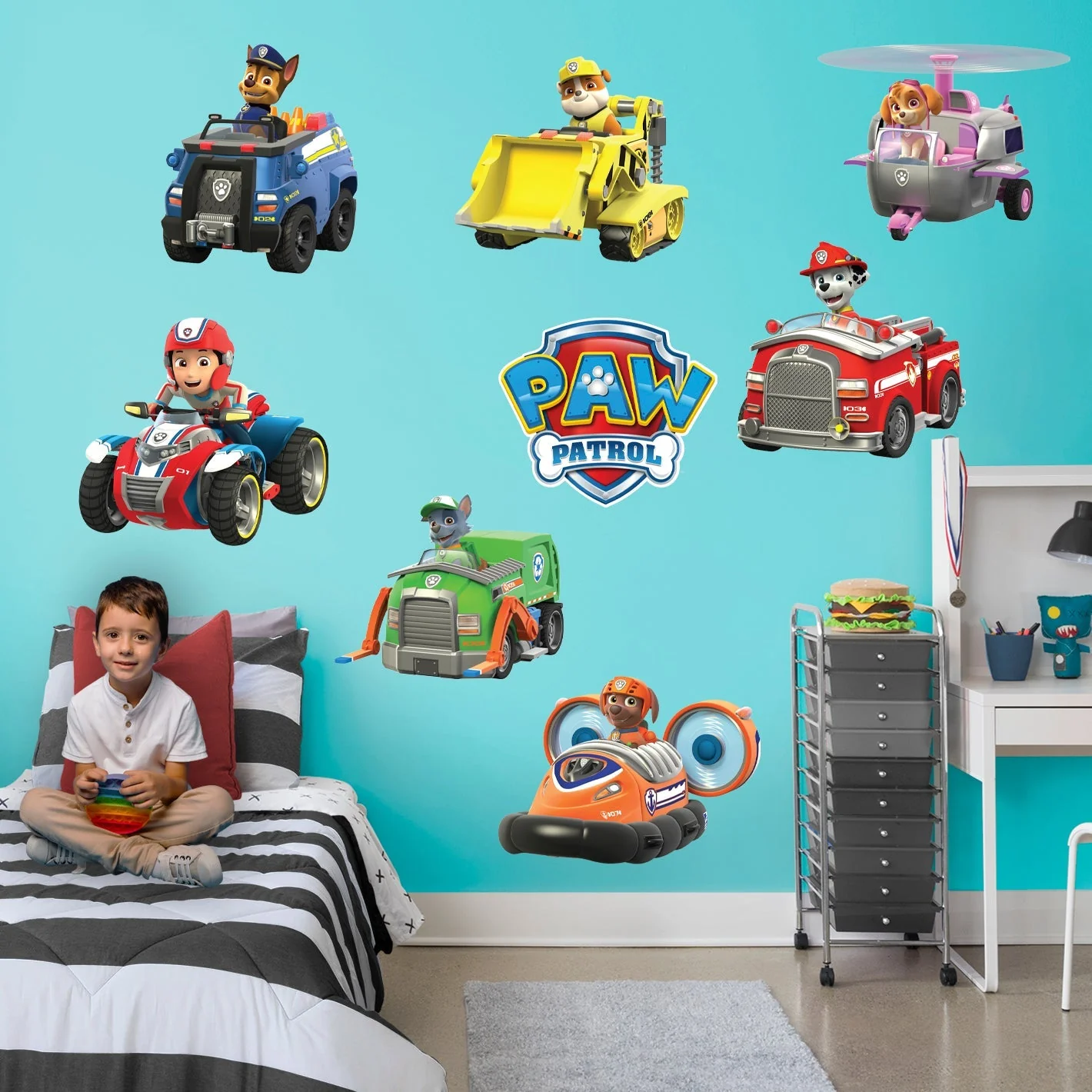 Paw Patrol - RealBig Vehicle Collection - Official Nickelodeon - Reusable Vinyl Wall Decals - Image 2