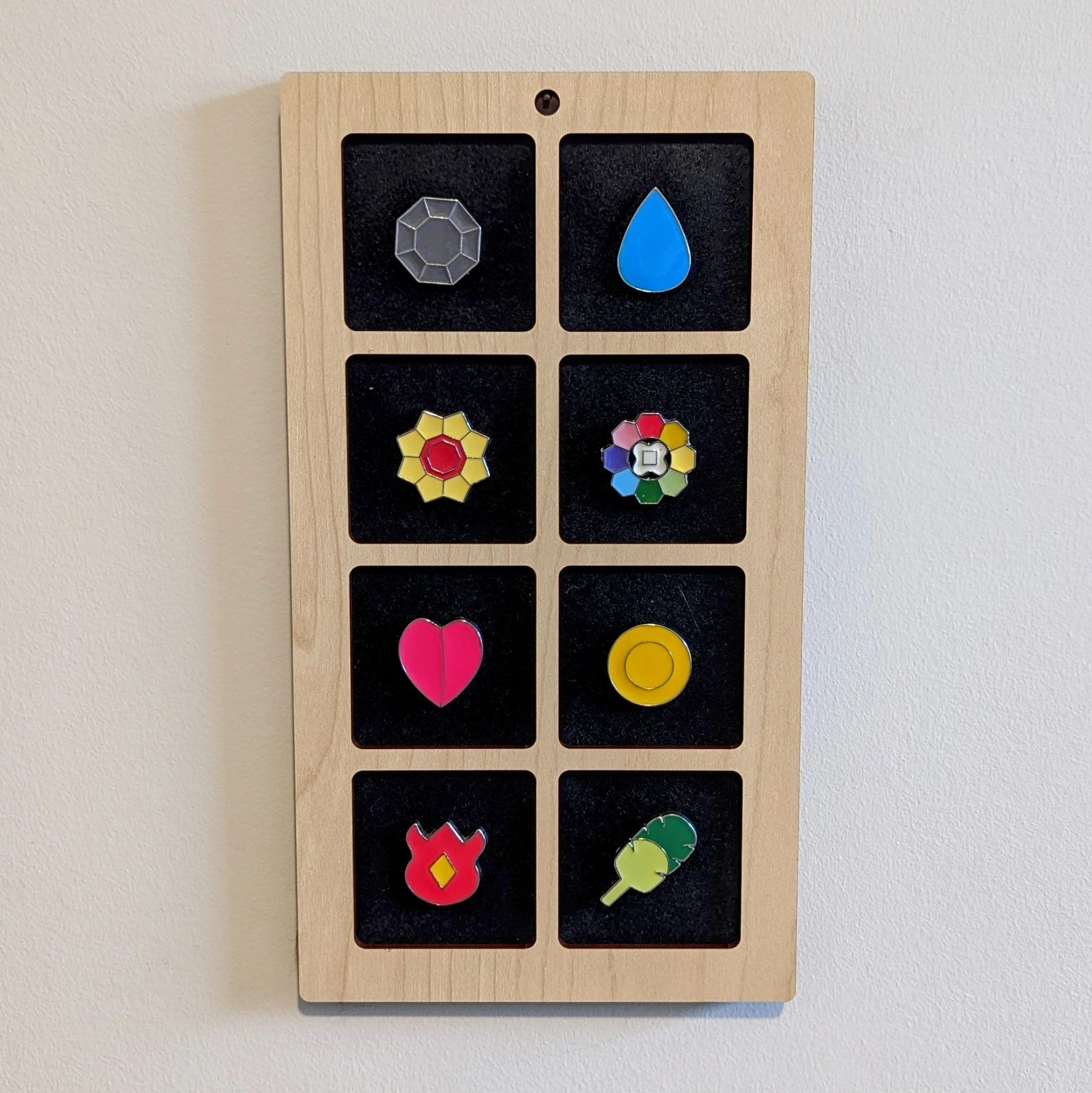 Enamel Pin Display (2" wide x 2" high Slots) Fits Standard Pins (Choose Color and Size) - Image 12