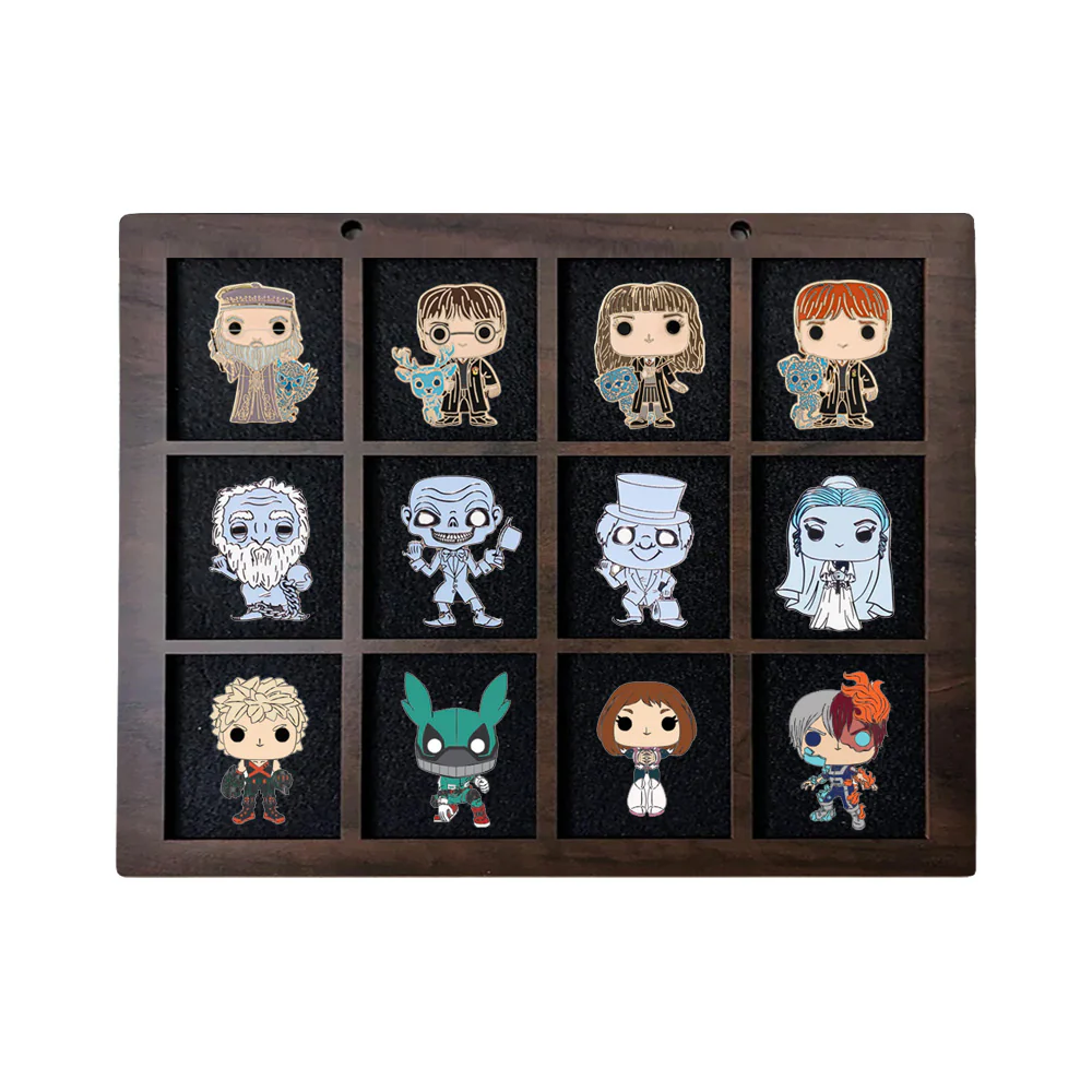Enamel Pin Display (2" wide x 2" high Slots) Fits Standard Pins (Choose Color and Size) - Image 4