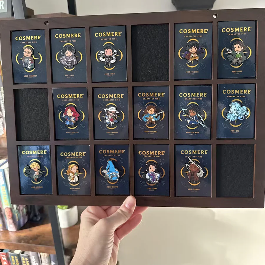 Enamel Pin Display (2" wide x 3" high Slots) Fits Standard Pins and Card Backings (Choose Color and Size) - Image 13